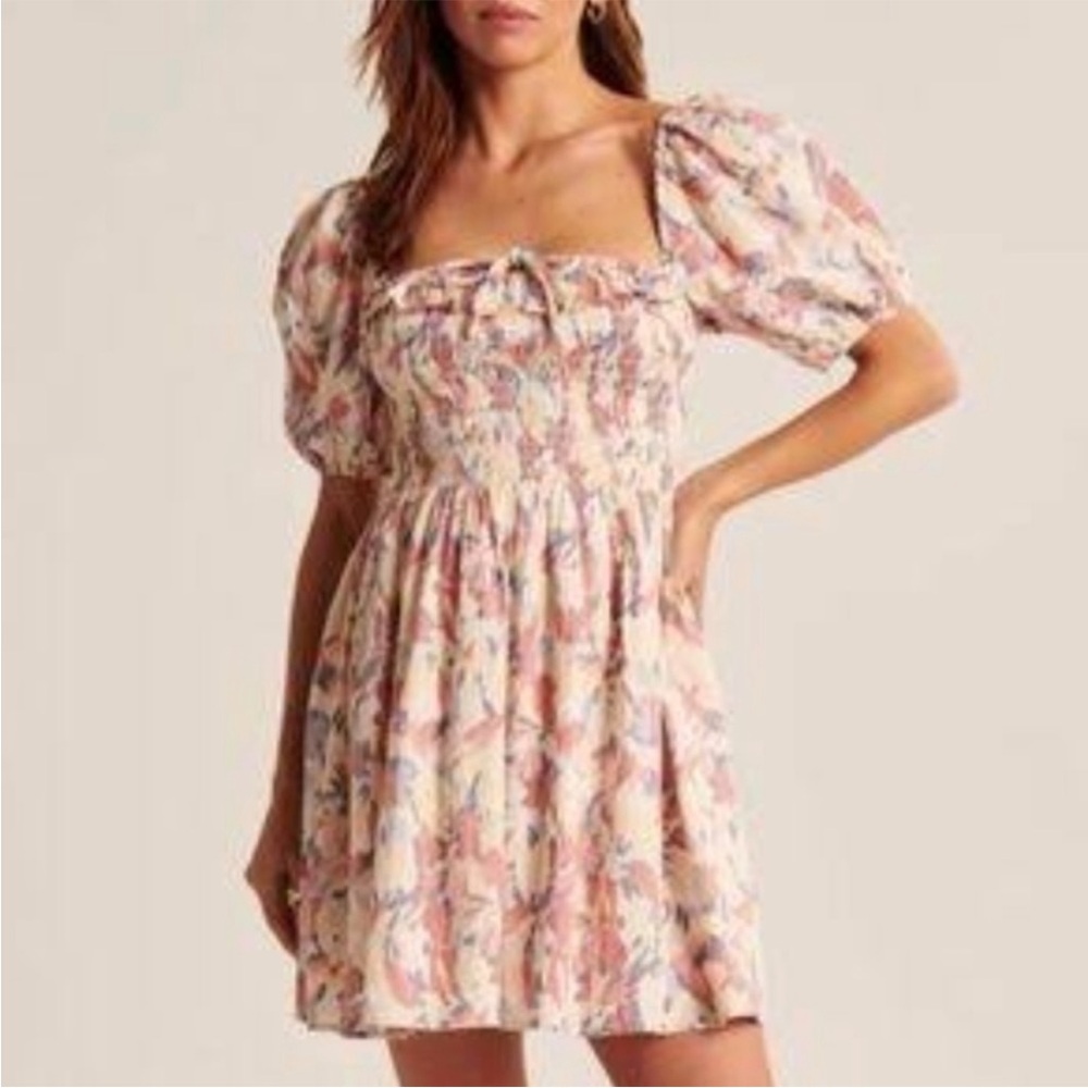 Abercrombie and Fitch smocked floral dress